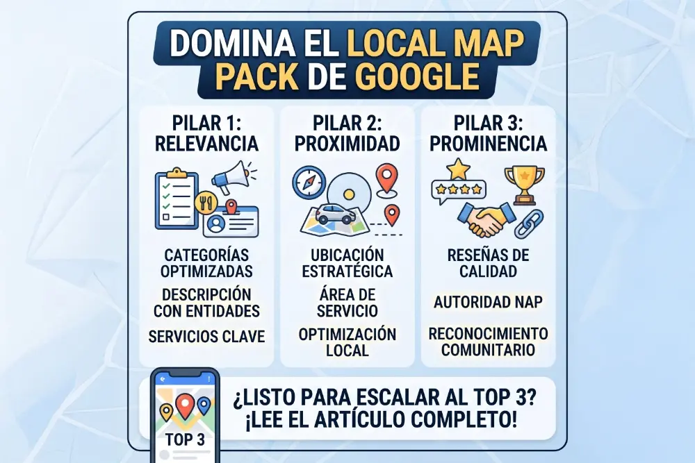 Guía Local Map Pack [Top 3 en Google Maps]